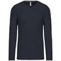 T-SHIRT À MANCHES LONGUES ET COL EN V POUR HOMME