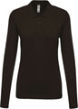 POLO PIQUÉ À MANCHES LONGUES POUR FEMME