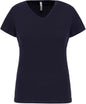 T-SHIRT À MANCHES COURTES ET COL EN V POUR FEMME
