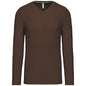 T-SHIRT À MANCHES LONGUES ET COL EN V POUR HOMME