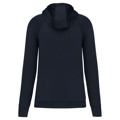 SWEAT-SHIRT DE SPORT À CAPUCHE ET COL ZIPPÉ