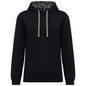 SWEAT-SHIRT À CAPUCHE UNISEXE À MOTIF CONTRASTÉ