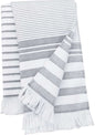 FOUTA À FRANGES RAYÉES