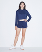 SWEAT À CAPUCHE COURT TRI-BLEND POUR FEMME