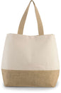 SAC CABAS FOURRE-TOUT EN TOILE ET JUTE