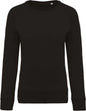 SWEAT-SHIRT FEMME EN COTON BIOLOGIQUE À COL RAS DU COU ET MANCHES RAGLAN