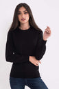 PULL COL RAS DU COU EN COTON FIN POUR FEMME