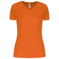 T-SHIRT DE SPORT À MANCHES COURTES ET COL EN V POUR FEMME