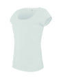 T-SHIRT FEMME À COL BATEAU ET MANCHES COURTES