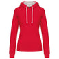 SWEAT-SHIRT À CAPUCHE CONTRASTÉ POUR FEMME