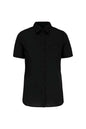 CHEMISE EN POPELINE DE COTON À MANCHES COURTES POUR FEMME