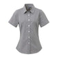 KURZARM-HEMD MIT MIKROKARO-GINGHAM-MUSTER FÜR DAMEN
