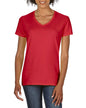 T-SHIRT COL EN V FEMME EN COTON PREMIUM®