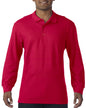 POLO DOUBLE PIQUÉ À MANCHES LONGUES EN COTON PREMIUM® POUR ADULTE