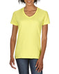 T-SHIRT COL EN V FEMME EN COTON PREMIUM®
