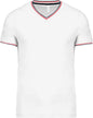 MEN'S PIQUÉ KNIT V-NECK T-SHIRT