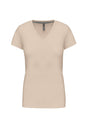 T-SHIRT À MANCHES COURTES ET COL EN V POUR FEMME