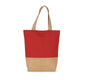 SHOPPING BAG IN COTTON AND BONDED JUTE THREADS