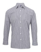 CHEMISE À MANCHES LONGUES EN COTON VICHY À MICRO-CARREAUX POUR HOMME