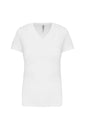 T-SHIRT À MANCHES COURTES ET COL EN V POUR FEMME