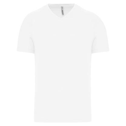T-SHIRT DE SPORT À MANCHES COURTES ET COL EN V POUR HOMME