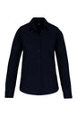 CHEMISE EN POPELINE DE COTON À MANCHES LONGUES POUR FEMME