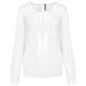 BLOUSE EN CRÊPE À MANCHES LONGUES POUR FEMME