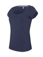 T-SHIRT FEMME À COL BATEAU ET MANCHES COURTES