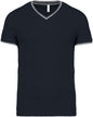 MEN'S PIQUÉ KNIT V-NECK T-SHIRT