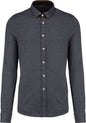 CHEMISE EN MAILLE JACQUARD À MANCHES LONGUES