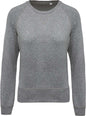 SWEAT-SHIRT FEMME EN COTON BIOLOGIQUE À COL RAS DU COU ET MANCHES RAGLAN