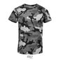 SOL'S CAMO MEN - ROUND COLLAR T-SHIRT
