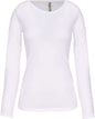 T-SHIRT À MANCHES LONGUES ET COL RAS DU COU POUR FEMME