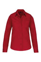 CHEMISE EN POPELINE DE COTON À MANCHES LONGUES POUR FEMME