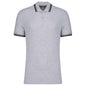 Polo à manches courtes à deux bandes pour homme