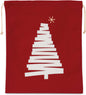 SAC EN COTON AVEC MOTIF SAPIN DE NOËL ET FERMETURE À CORDON