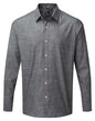 CHEMISE À MANCHES LONGUES EN CHAMBRAY DE COTON FLAMMÉ POUR HOMME