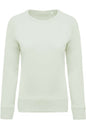 SWEAT-SHIRT FEMME EN COTON BIOLOGIQUE À COL RAS DU COU ET MANCHES RAGLAN