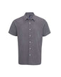 CHEMISE À MANCHES COURTES EN COTON VICHY À MICRO-CARREAUX POUR HOMME