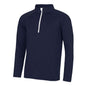 Cooles Herren-Sweatshirt mit halbem Reißverschluss
