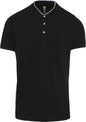 POLO HOMME À MANCHES COURTES ET COL MAO