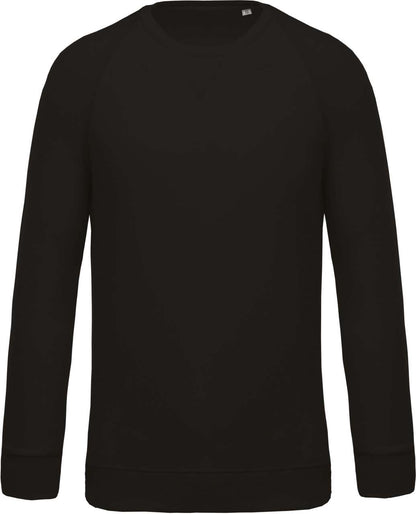 SWEAT-SHIRT HOMME EN COTON BIOLOGIQUE À COL RAS DU COU ET MANCHES RAGLAN