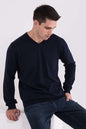 PULL COL V EN COTON FINE JAUGE POUR HOMME
