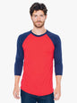 T-SHIRT UNISEXE EN POLYCOTON À MANCHES 3/4 RAGLAN