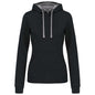 SWEAT-SHIRT À CAPUCHE CONTRASTÉ POUR FEMME