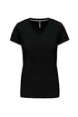 T-SHIRT À MANCHES COURTES ET COL EN V POUR FEMME