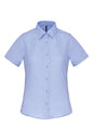 CHEMISE EN POPELINE DE COTON À MANCHES COURTES POUR FEMME