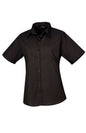 BLOUSE EN POPELINE À MANCHES COURTES POUR FEMME