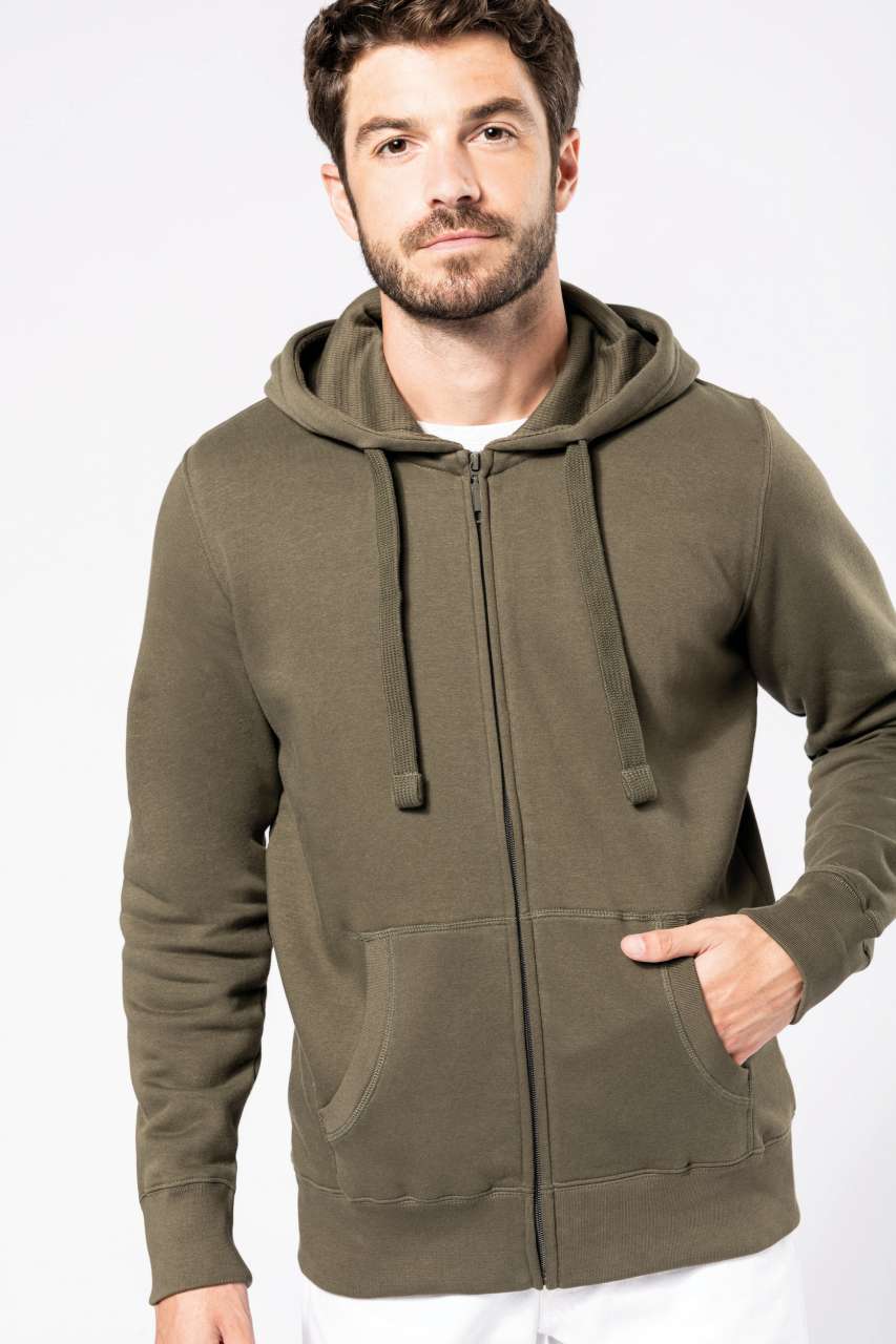 SWEAT-SHIRT À CAPUCHE AVEC FERMETURE ÉCLAIR POUR HOMME