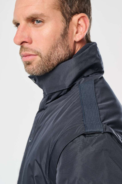 DETACHABLE-SLEEVED WORKWEAR PARKA